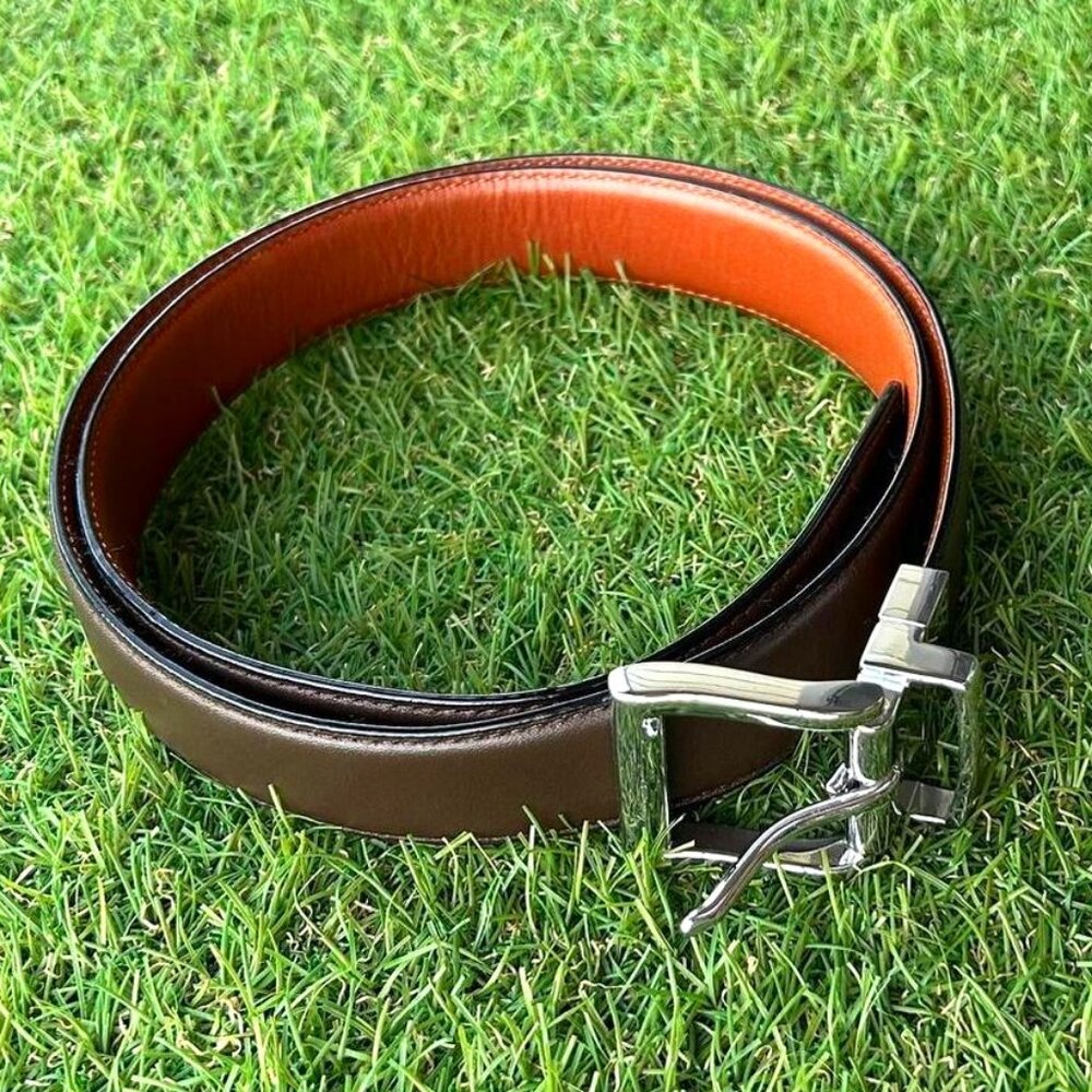 Polo Ralph Lauren Reversible Leather Belt - Tan & Brown - Size 38